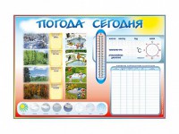 Стенд-уголок маркерный "Погода сегодня" - fgospostavki.ru - Сургут