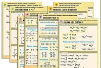 Комплект таблиц по всему курсу "Алгебра и начала анализа" (50 таблиц, А1, полноцветные, ламинированные) - fgospostavki.ru - Сургут