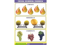 Таблица демонстрационная "Считаем, взвешиваем, сравниваем" (винил 70x100) - fgospostavki.ru - Сургут