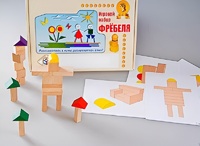 Игровой набор Фребеля "Конструктор деревянный без соединений-3" (Серия "Эксперимент") - fgospostavki.ru - Сургут