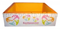 Бассейн "Вообразилия" квадратный с шелкографией - fgospostavki.ru - Сургут