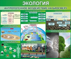 Стенд "Экология. Антропогенное воздействие на биосферу" - fgospostavki.ru - Сургут