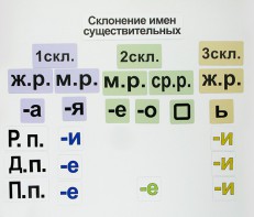 Набор магнитных карточек "Склонение имен существительных" - fgospostavki.ru - Сургут