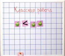 Магнитно-маркерная доска "Клетка" (86 см х 75 см) - fgospostavki.ru - Сургут