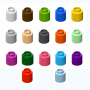  Элемент конструктора одиночный одноцветный Color Blocks 100 штук - fgospostavki.ru - Сургут