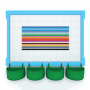  Элемент конструктора одиночный одноцветный Color Blocks 100 штук - fgospostavki.ru - Сургут